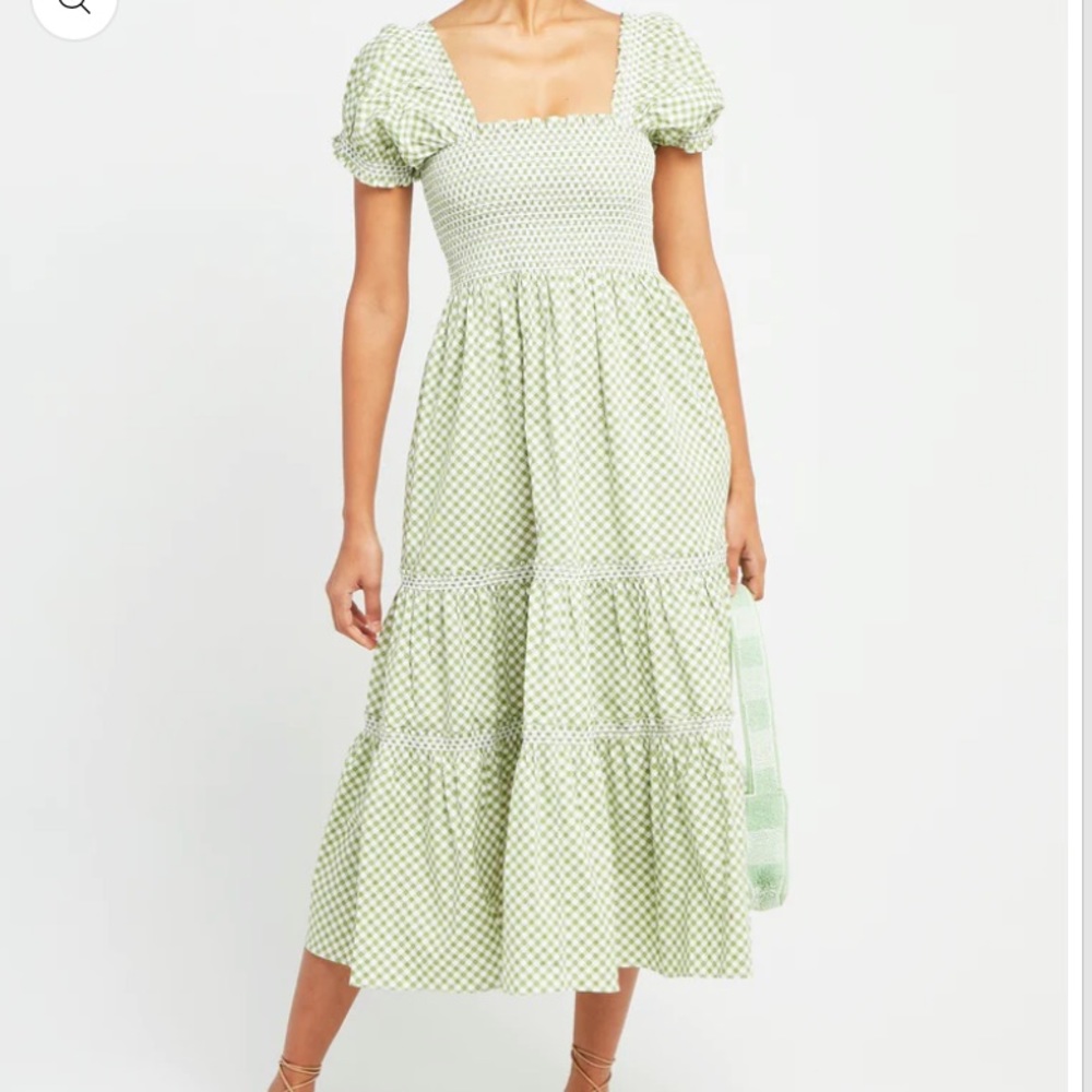 OPT Gingham Maxi Dress